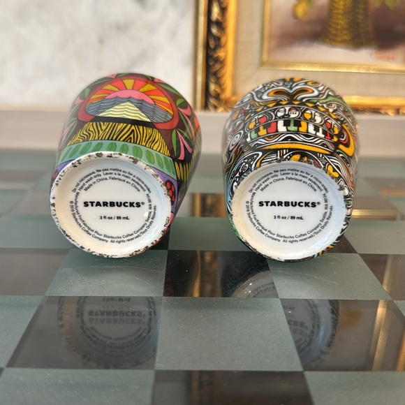 Starbucks Stories coffee set 3oz espresso shot glasses - Picture 3 of 4